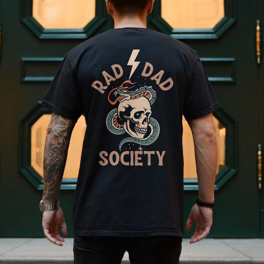 Rad Dad Society T-Shirt, Cooler Papa Club, Geschenk für Papa