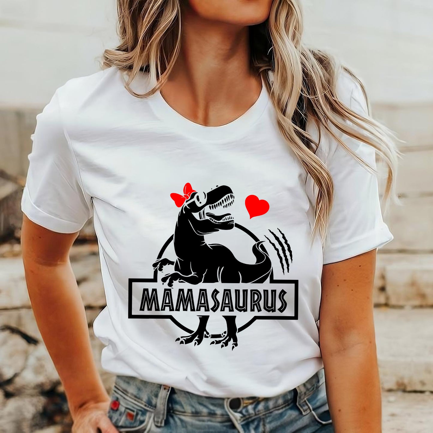 Mamasaurus Shirt, Geschenk für Mama