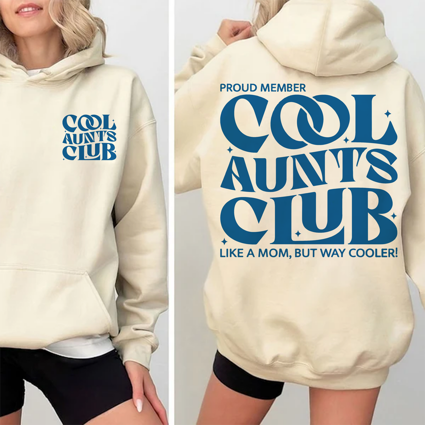 Cool Aunts Club Sweatshirt, Trendy for Cool Aunts, Aunt Gift