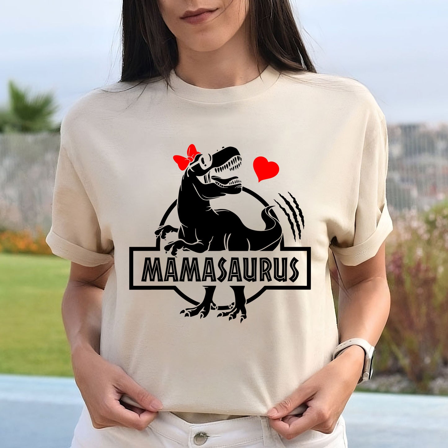 Mamasaurus Shirt, Geschenk für Mama