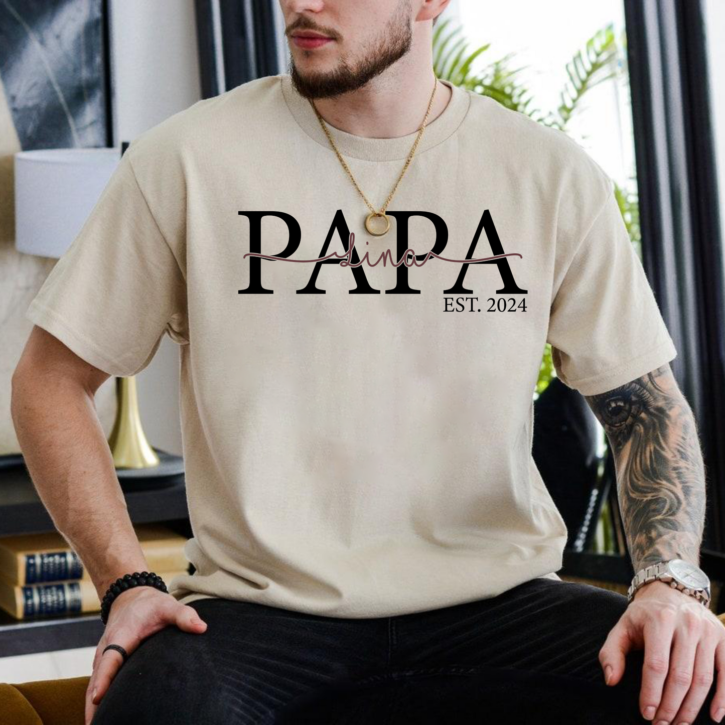 Personalized Dad Shirt with Children's Names - Father's Day Gift