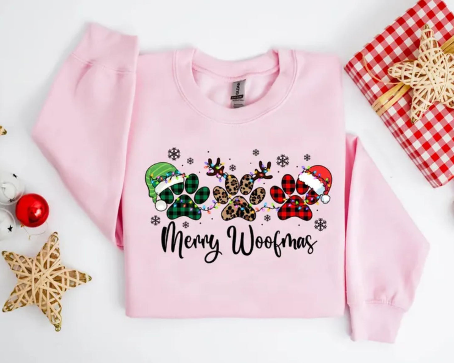 Merry Woofmas Sweatshirt - Weihnachtsgeschenk für Hundefreunde