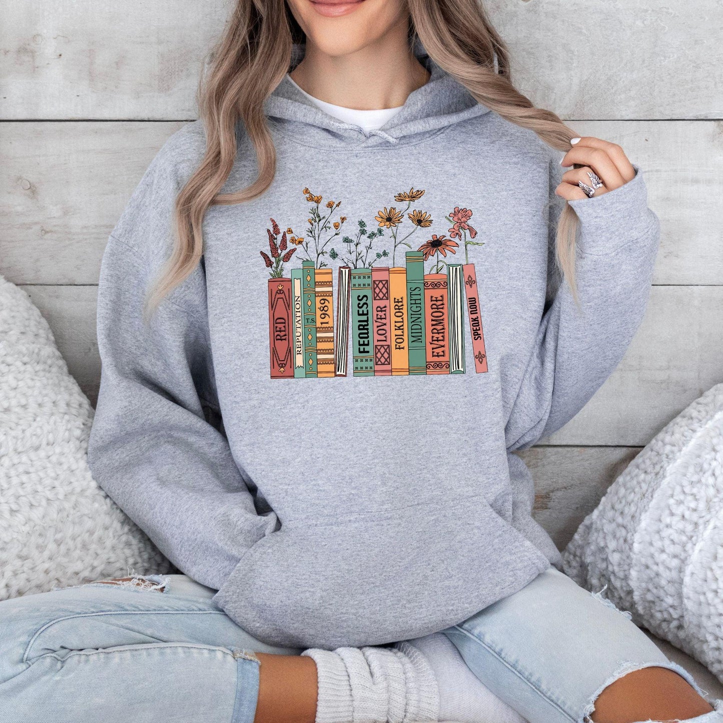 Albums As Books Sweatshirt, trendige Ästhetik für Buchliebhaber - GiftHaus