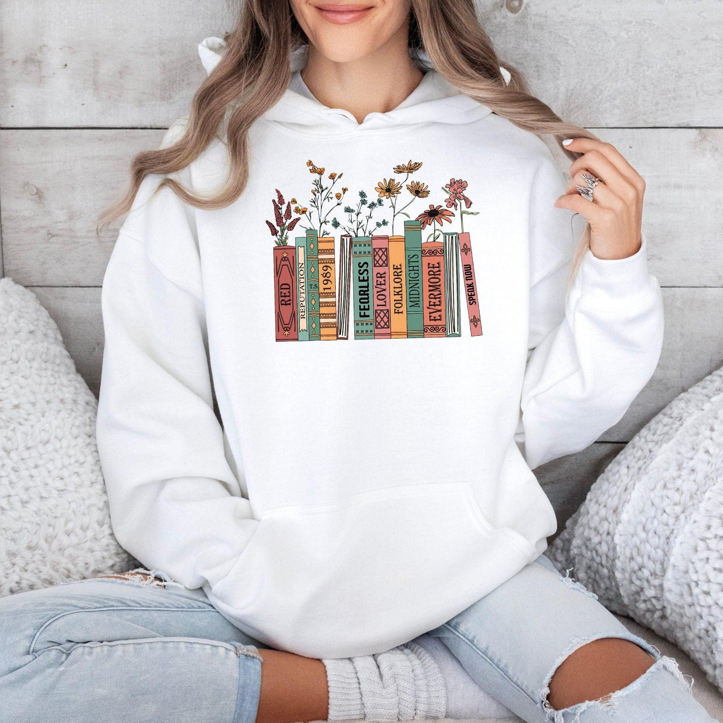 Albums As Books Sweatshirt, trendige Ästhetik für Buchliebhaber - GiftHaus