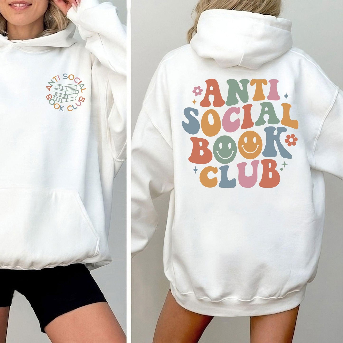 Antisozialer Buchclub Sweatshirt und Shirts - Bücherwurm Geschenk - GiftHaus