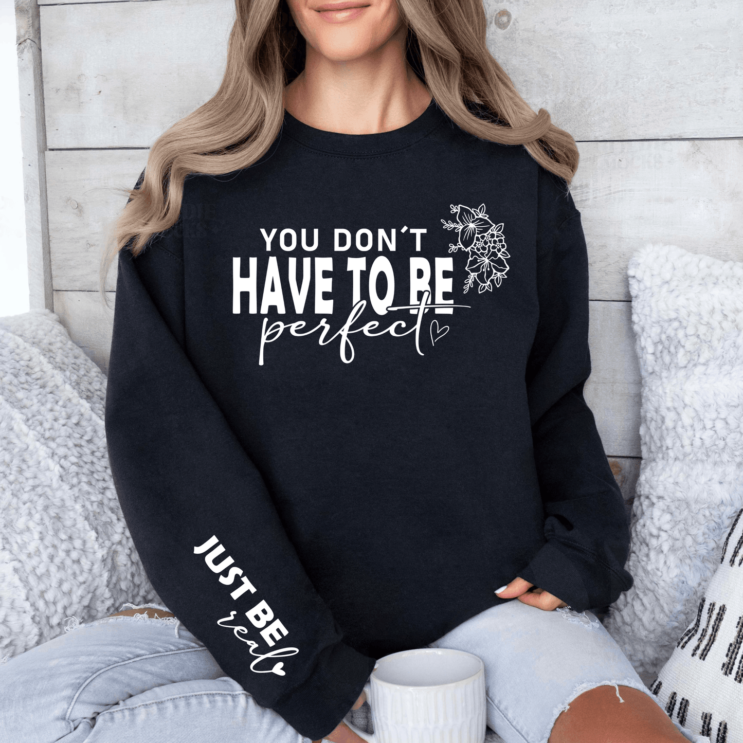 Authentisches 'Sei Echt' Sweatshirt - Persönlich Anpassbar - GiftHaus