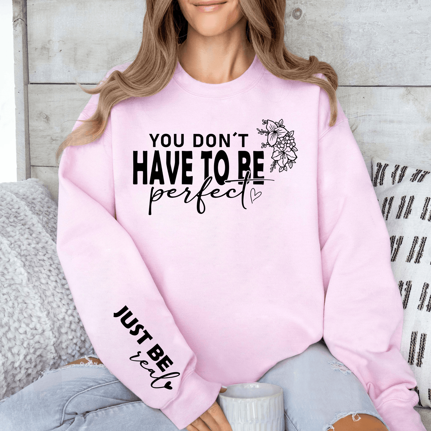 Authentisches 'Sei Echt' Sweatshirt - Persönlich Anpassbar - GiftHaus