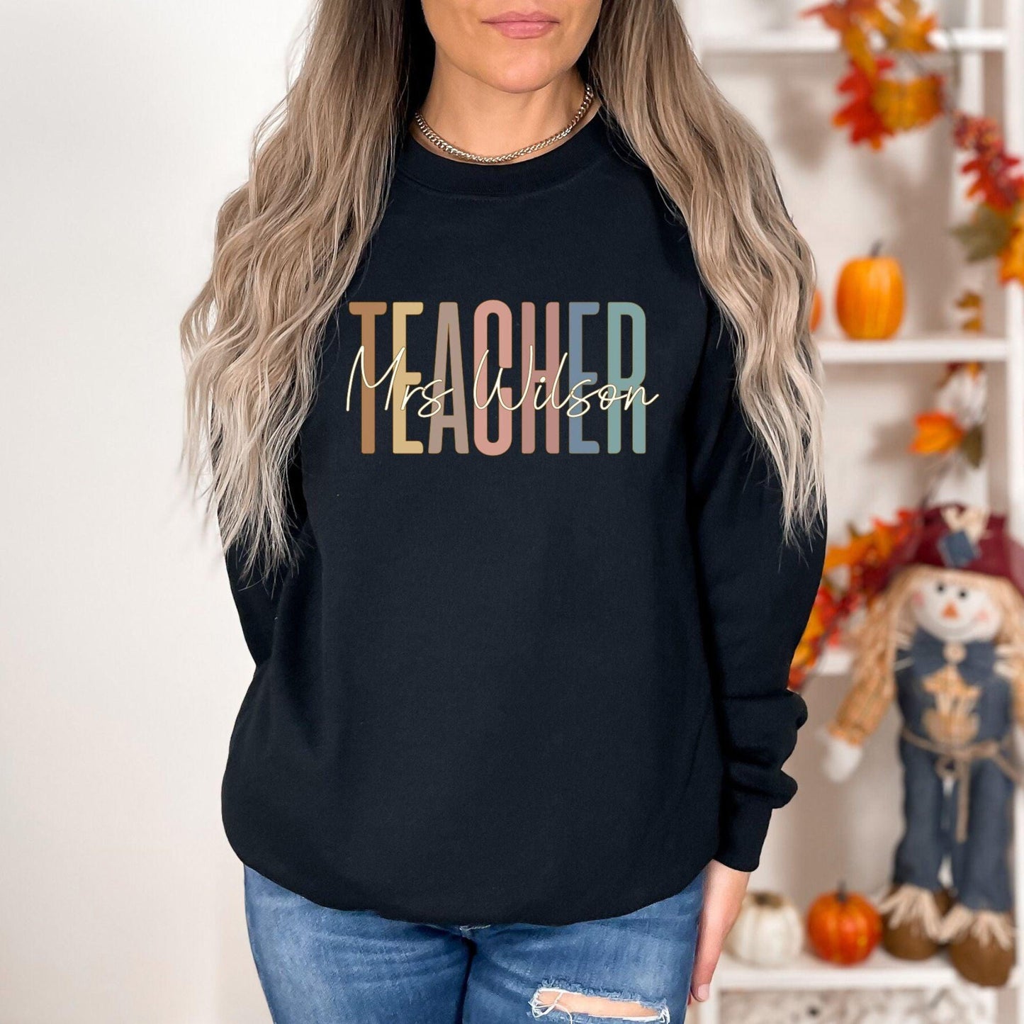 Benutzerdefinierte Lehrer Sweatshirt - Lehrer Frau Sweatshirt - GiftHaus