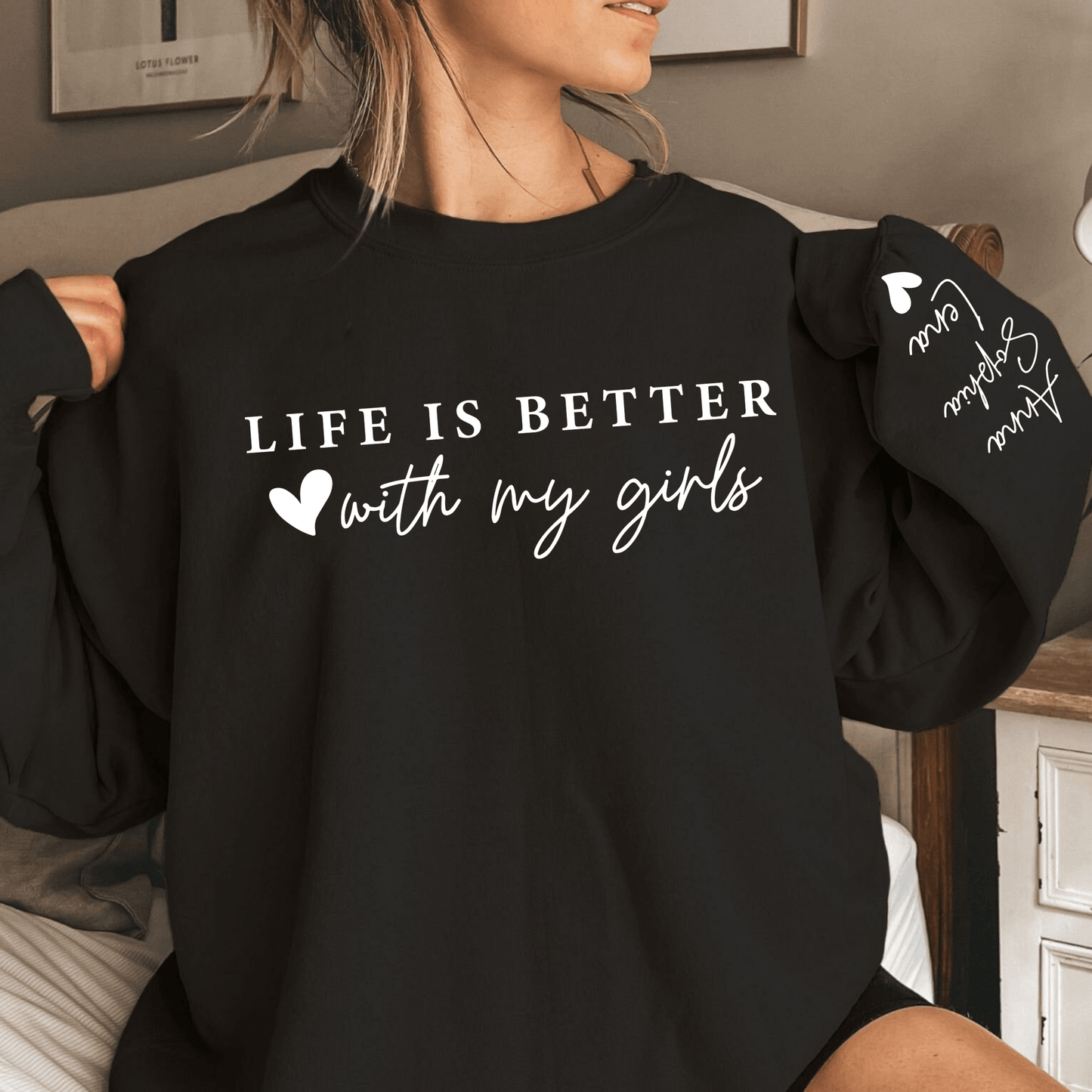 Besser mit Meinen Mädchen – Personalisierte Liebe für Mütter - GiftHaus