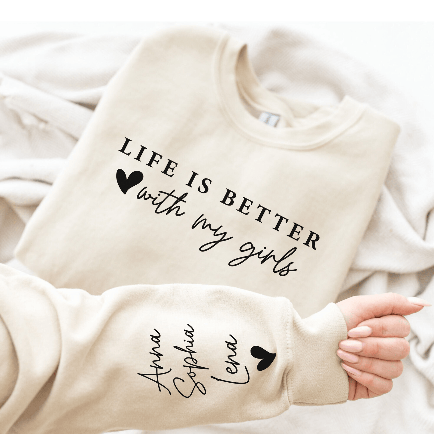 Besser mit Meinen Mädchen – Personalisierte Liebe für Mütter - GiftHaus
