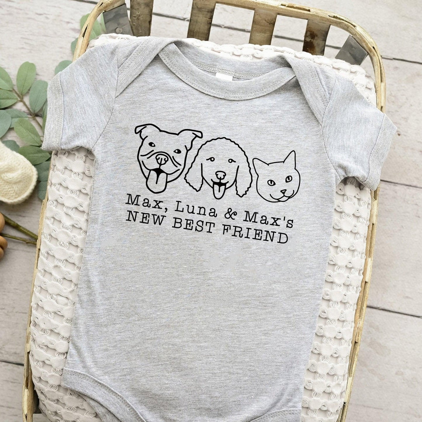 Best Friend Dog Onesie – Personalisiertes Hunde-Onesie-Sweatshirt - GiftHaus