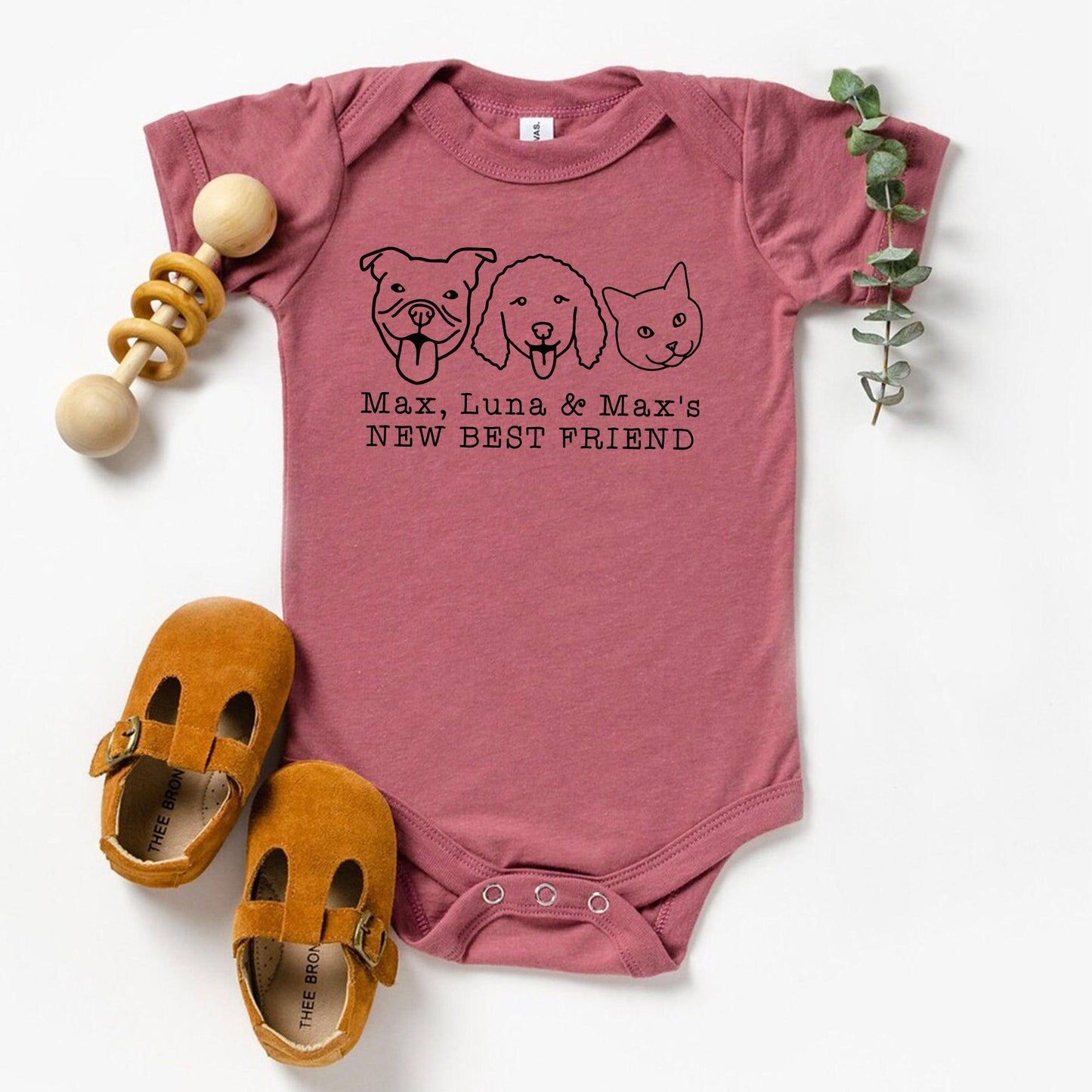 Best Friend Dog Onesie – Personalisiertes Hunde-Onesie-Sweatshirt - GiftHaus
