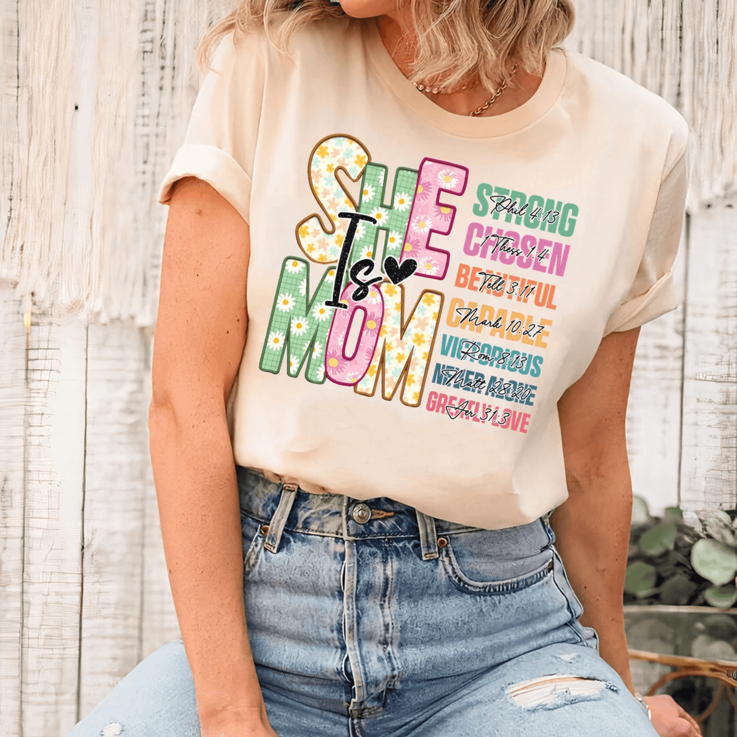 Blessed Mom - Retro Design with Inspirational Quote, Perfect Mother's Day Gift - GiftHaus