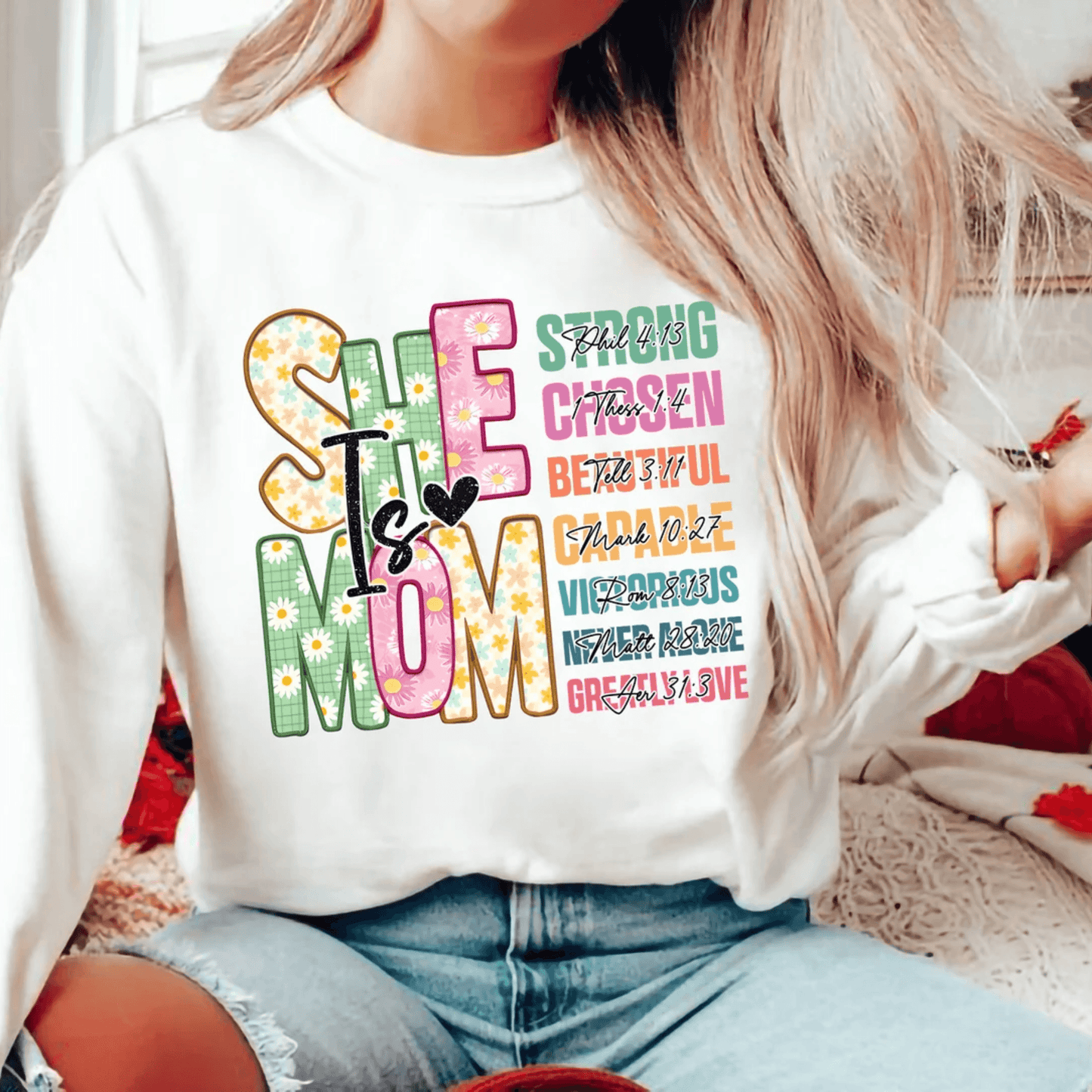 Blessed Mom - Retro Design with Inspirational Quote, Perfect Mother's Day Gift - GiftHaus