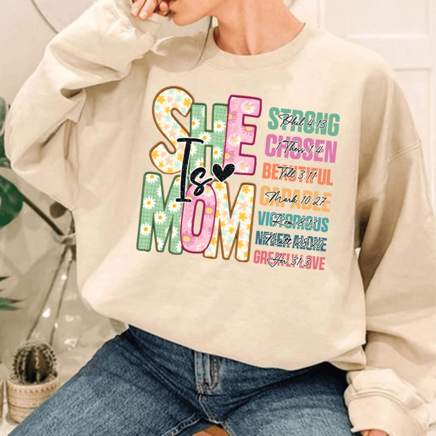 Blessed Mom - Retro Design with Inspirational Quote, Perfect Mother's Day Gift - GiftHaus