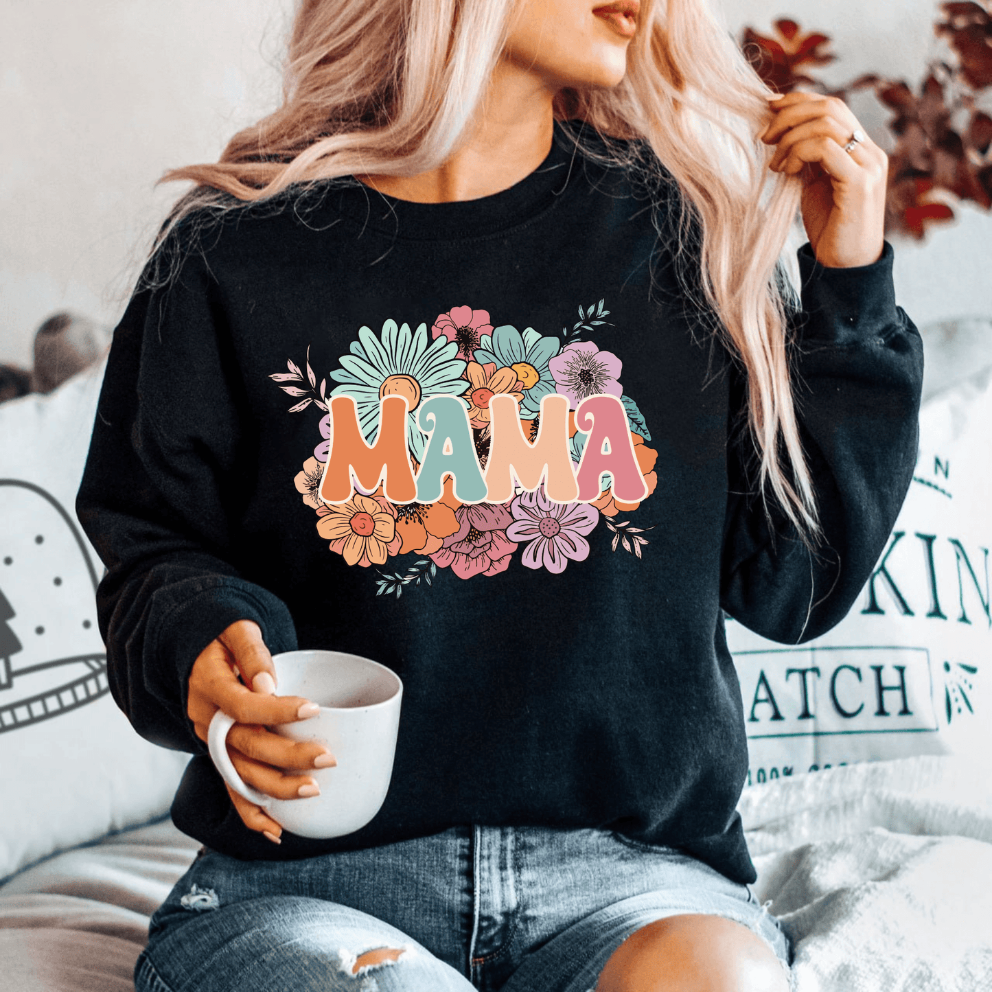 Blumenfreude Sweatshirt - Für moderne Mütter - GiftHaus