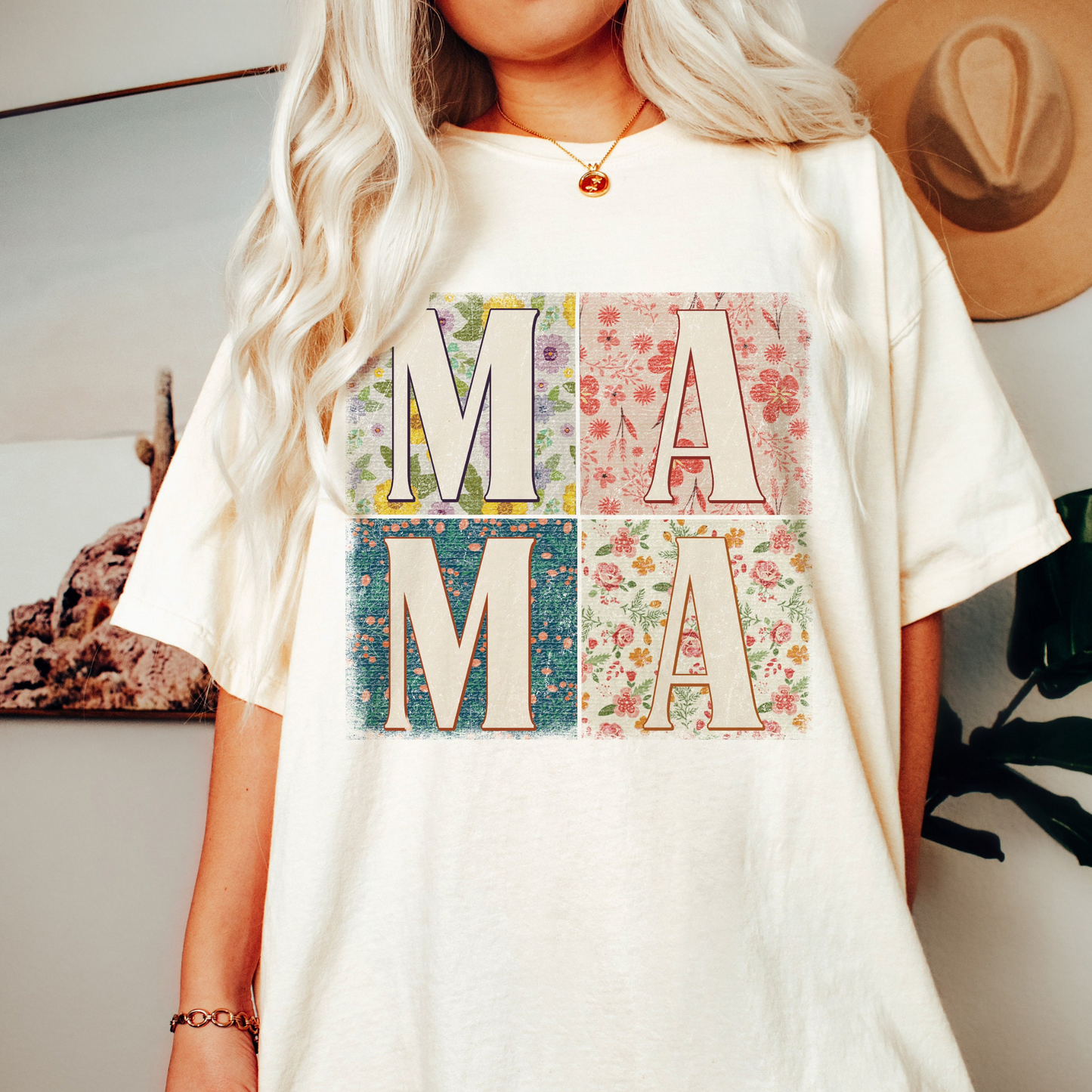 Blumenmuster Mama-Sweatshirt - Für stilsichere Mütter