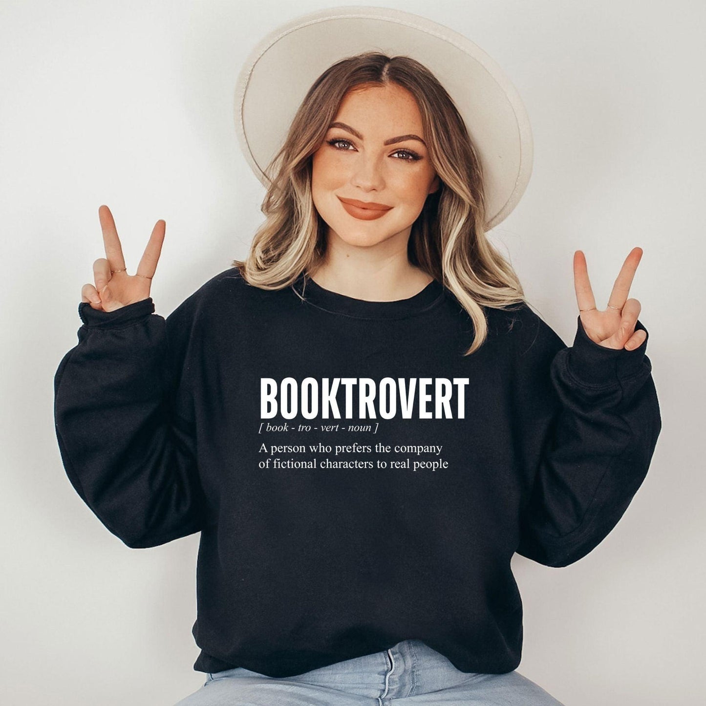 Booktrovert Definition Sweatshirt - GiftHaus