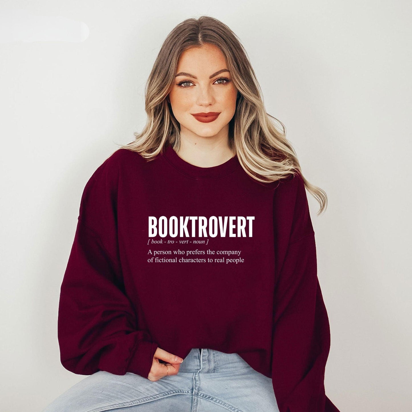 Booktrovert Definition Sweatshirt - GiftHaus