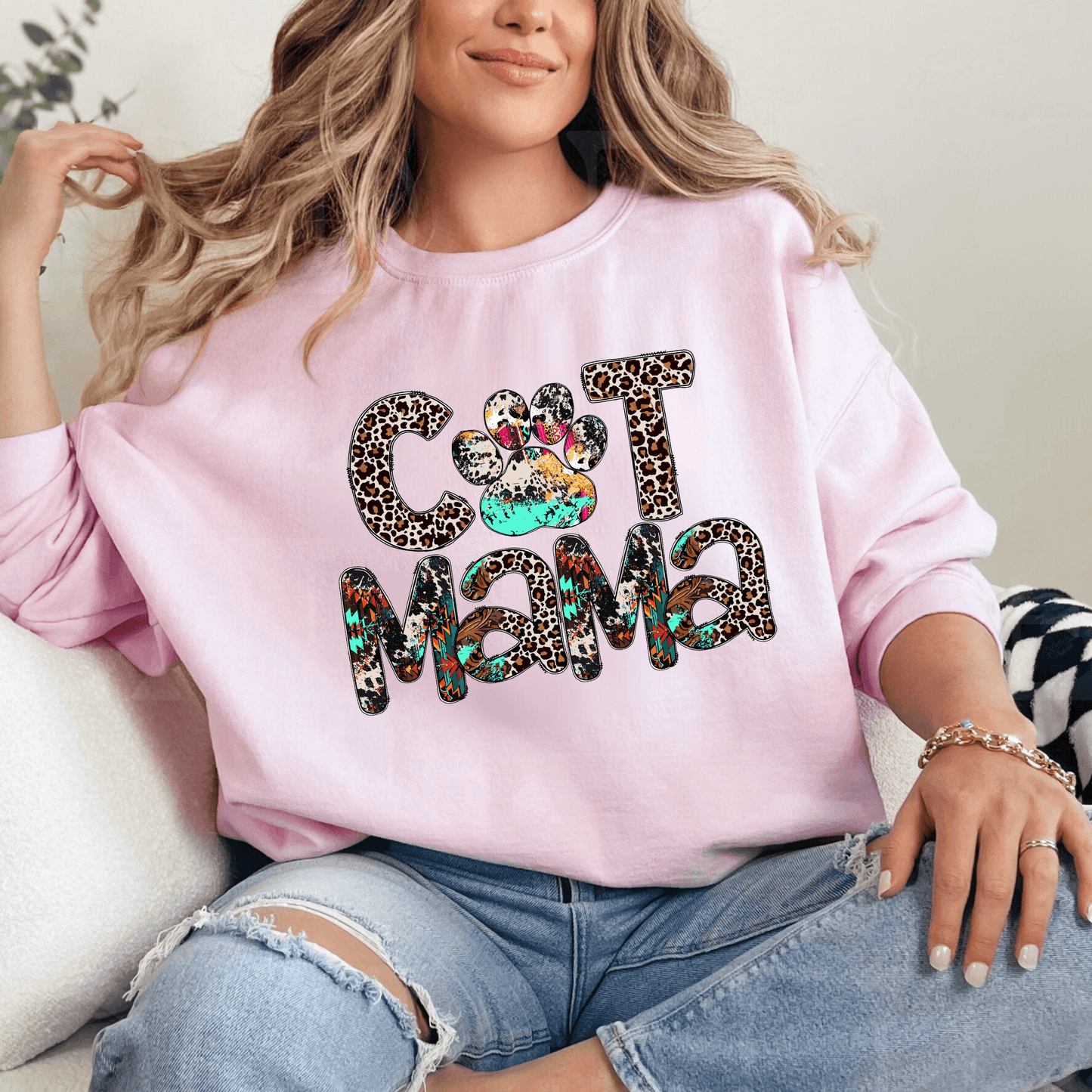 Cool Cat Mama Sweatshirt - Für Katzenliebende Mütter - GiftHaus