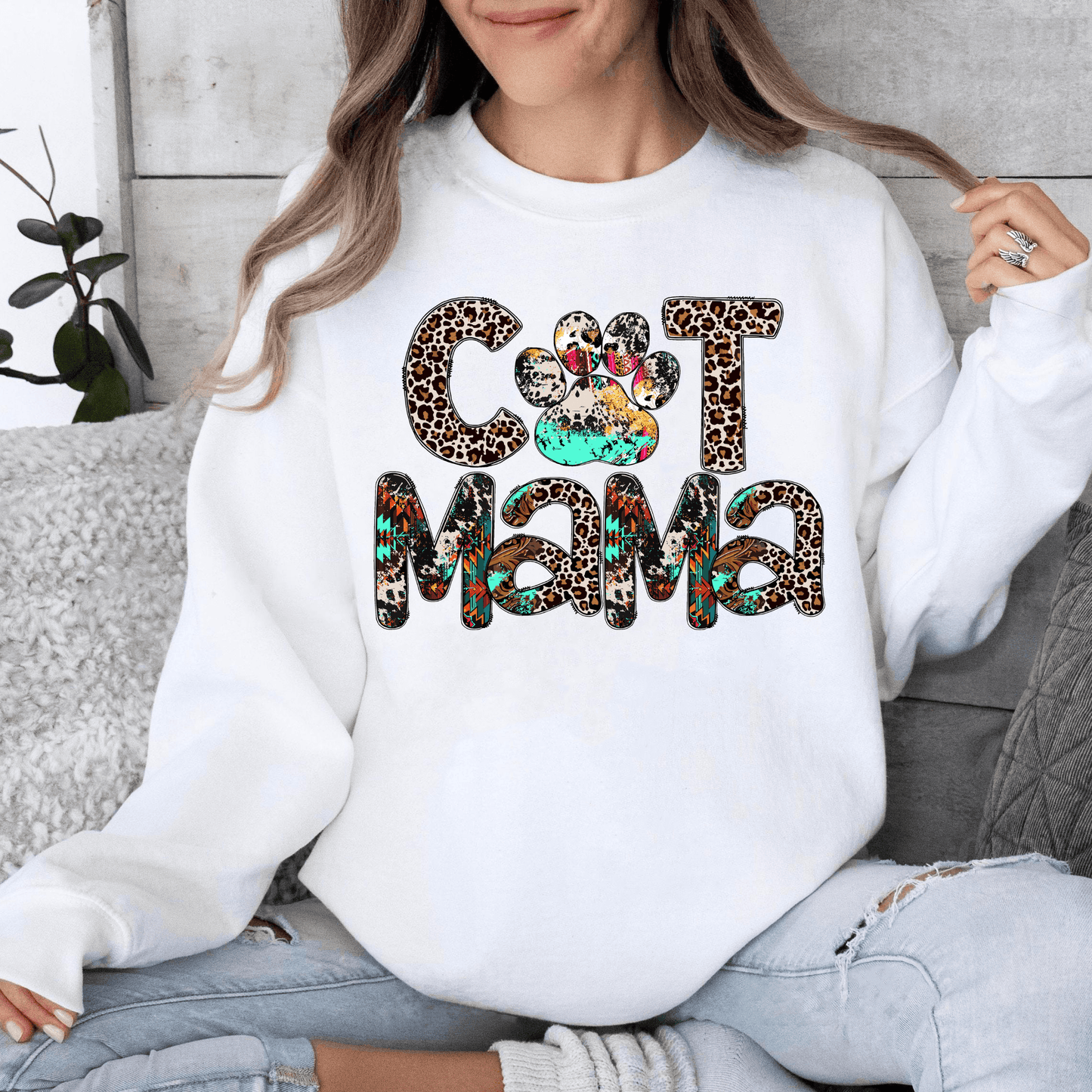 Cool Cat Mama Sweatshirt - Für Katzenliebende Mütter - GiftHaus