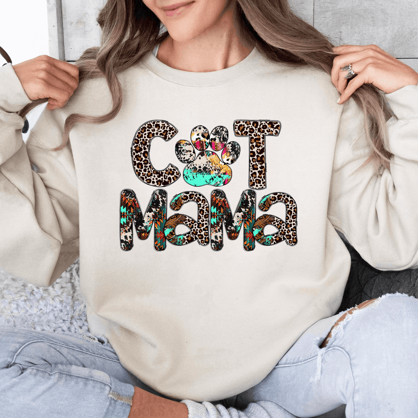 Cool Cat Mama Sweatshirt - Für Katzenliebende Mütter - GiftHaus