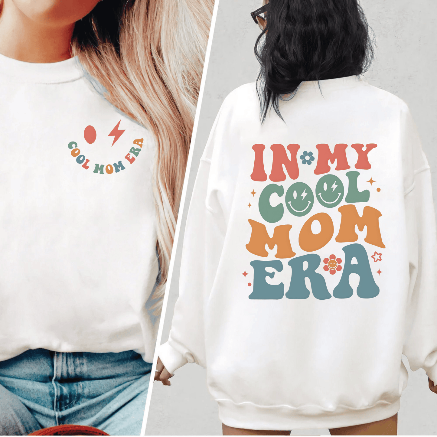 Cool-Mom-Zeitalter Sweatshirt - Personalisierbar für die moderne Mutter - Ideal für den Alltag und besondere Anlässe - GiftHaus