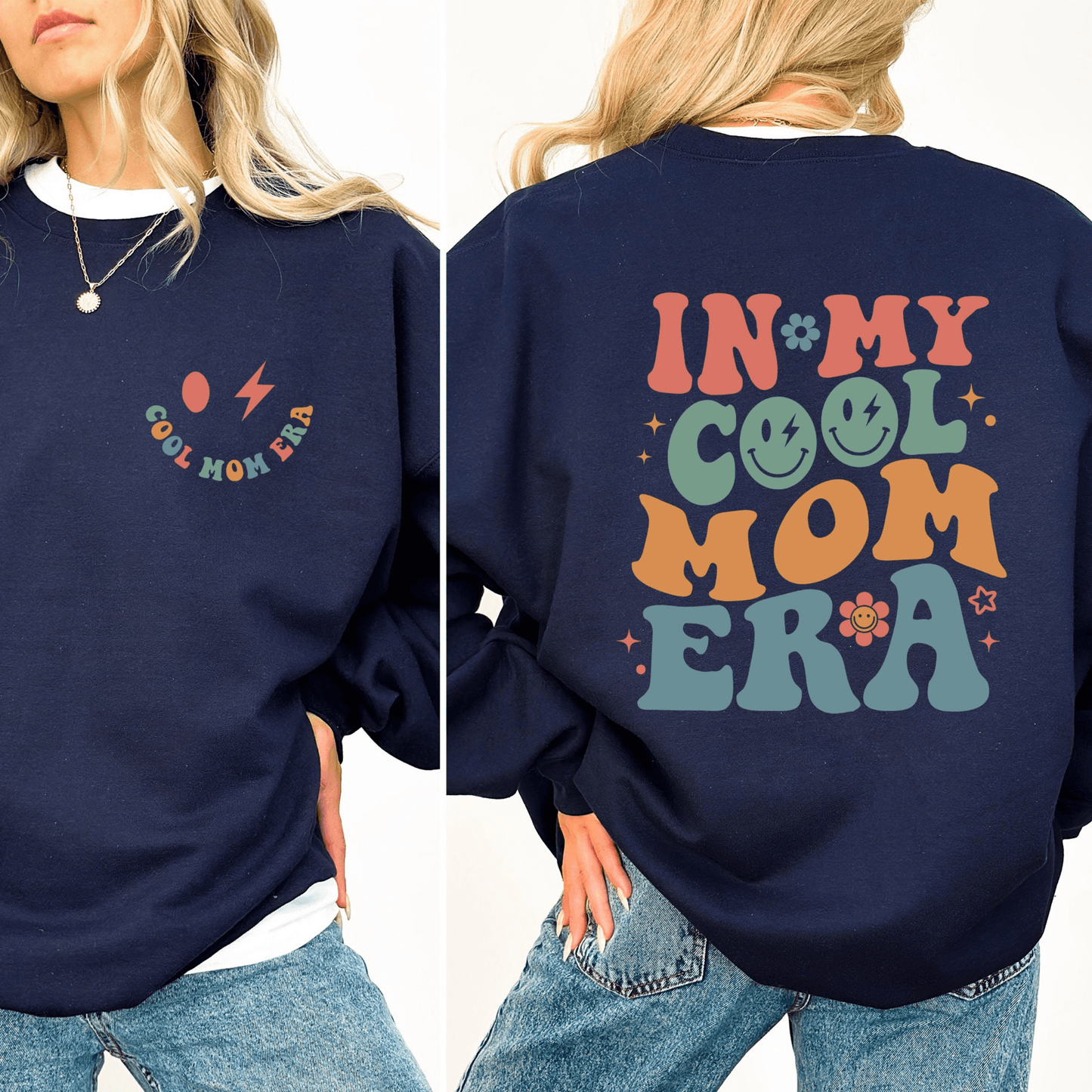 Cool-Mom-Zeitalter Sweatshirt - Personalisierbar für die moderne Mutter - Ideal für den Alltag und besondere Anlässe - GiftHaus