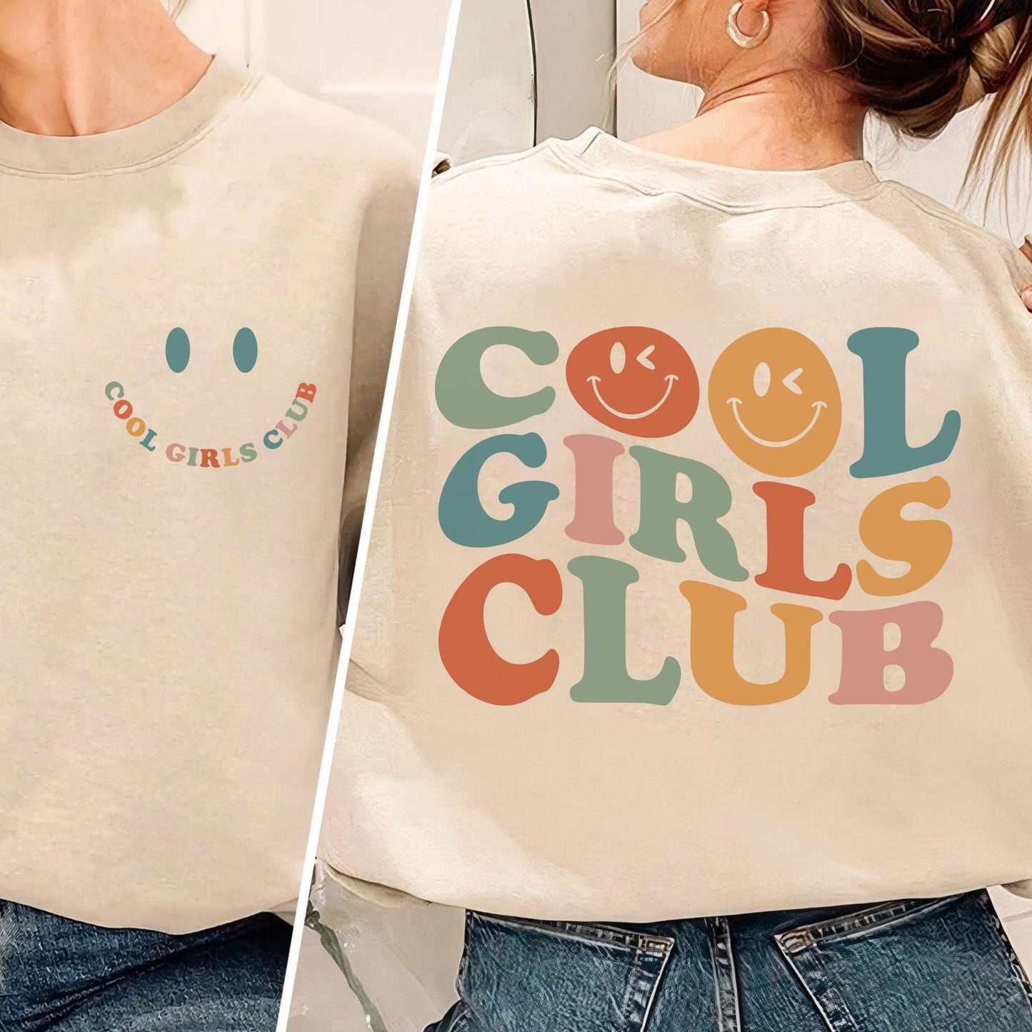 Cooles Mädchen Club Sweatshirt und Shirts - GiftHaus