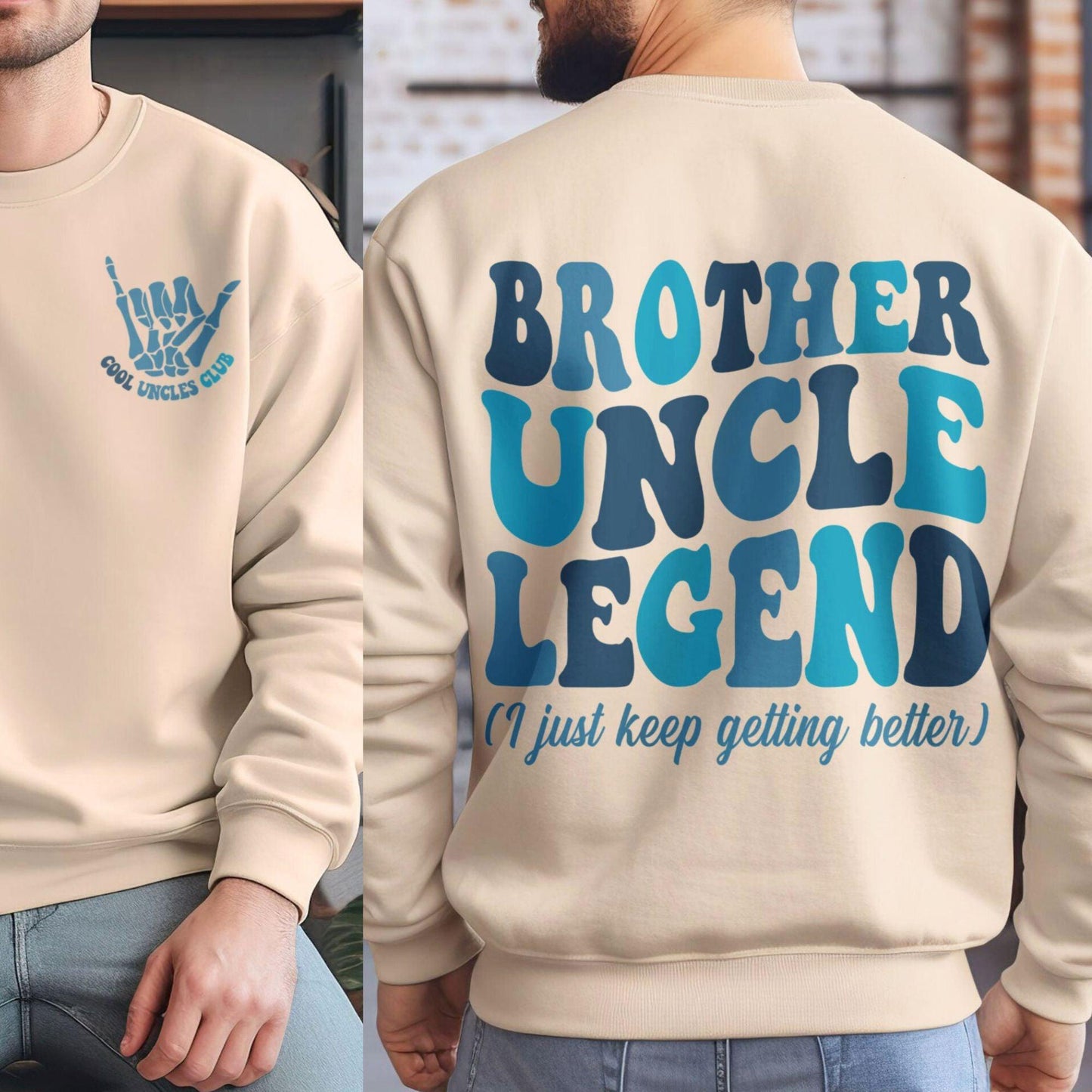Cooles Uncles Club Sweatshirt und Shirt - Onkel Shirt Geschenk - GiftHaus