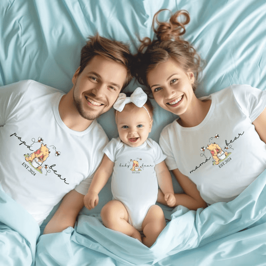 Custom Year Family Bear Trio - Celebrating Parenthood Milestone - GiftHaus