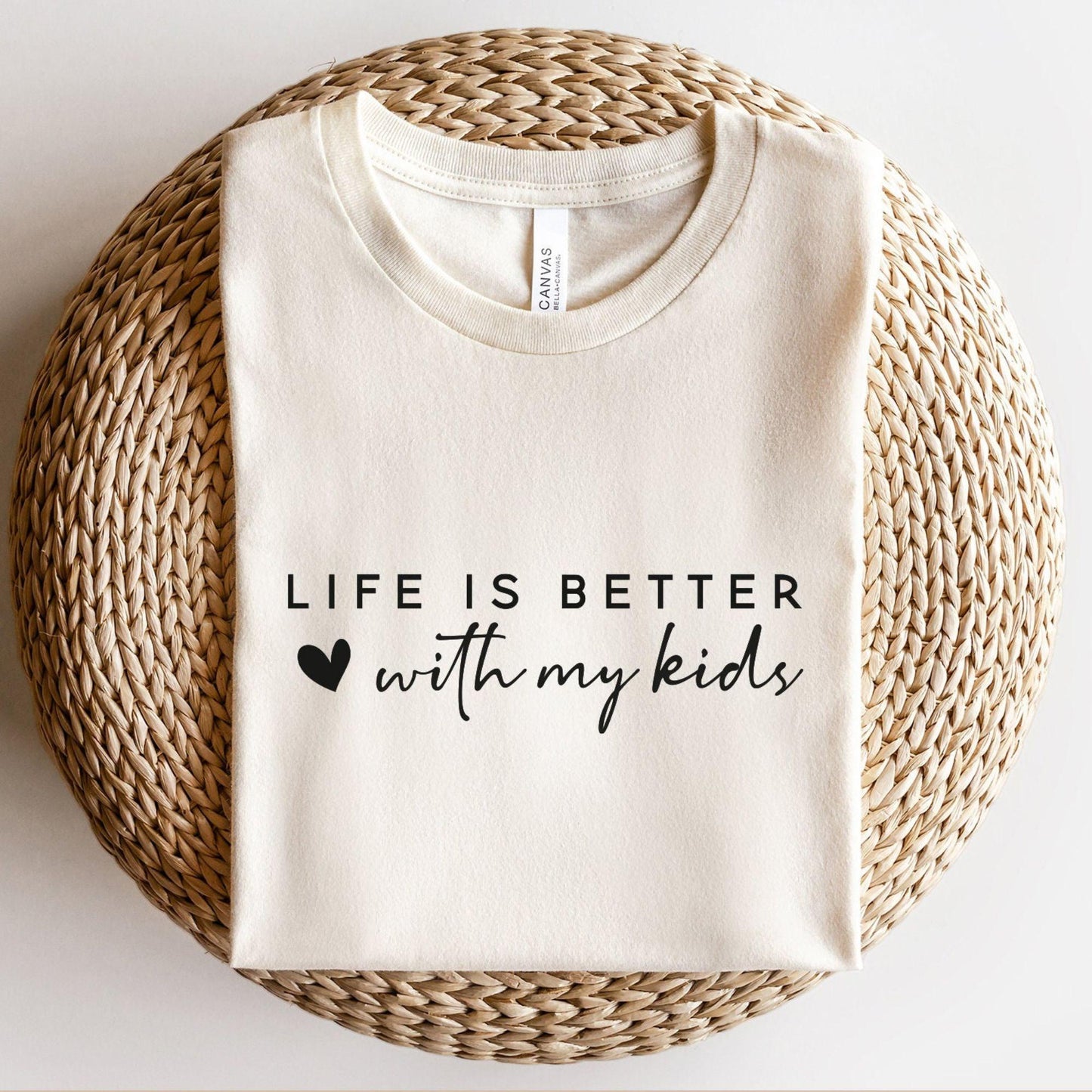 Das Leben ist besser mit meinem Kinder Sweatshirt und Shirts - Geschenk für Mama - GiftHaus