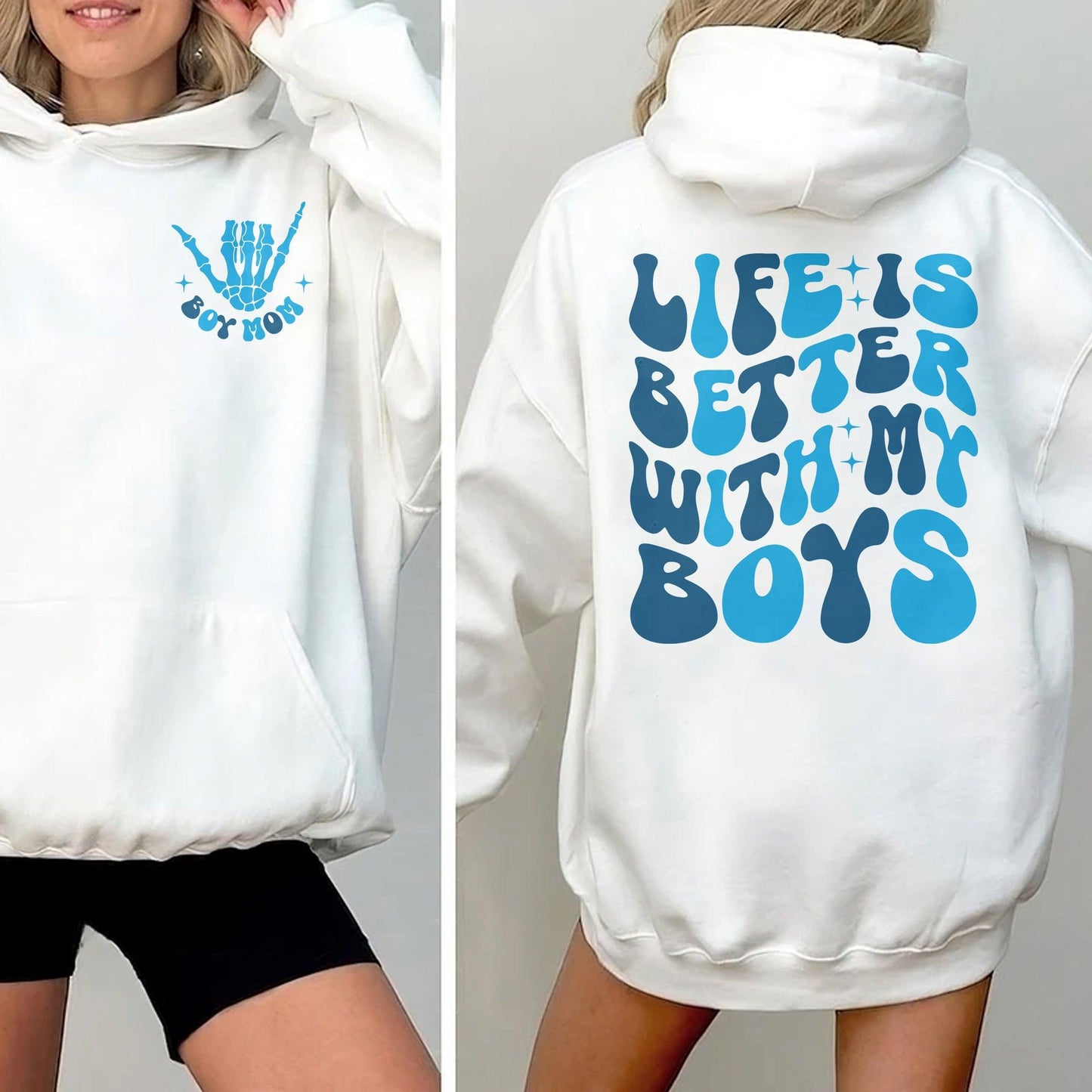 Das Leben ist schöner mit meinen Jungs Sweatshirt und Shirts - GiftHaus