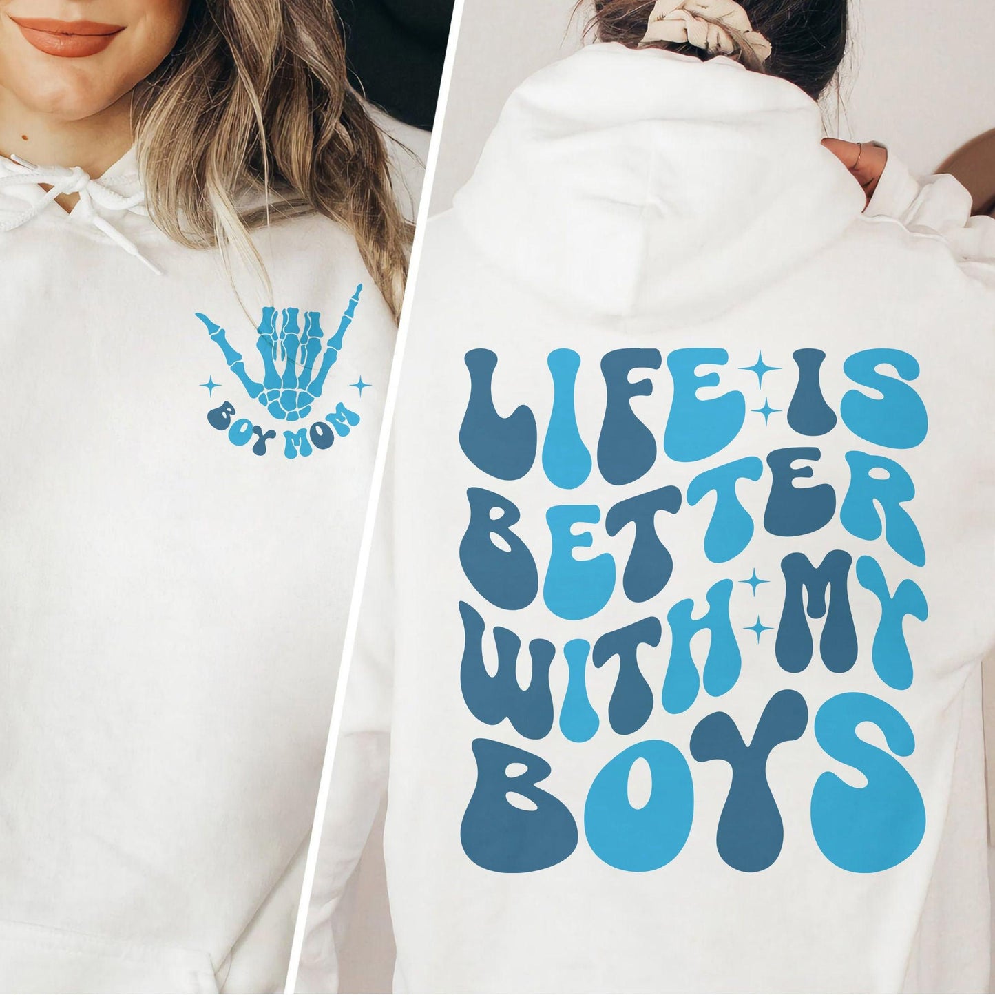 Das Leben ist schöner mit meinen Jungs Sweatshirt und Shirts - GiftHaus