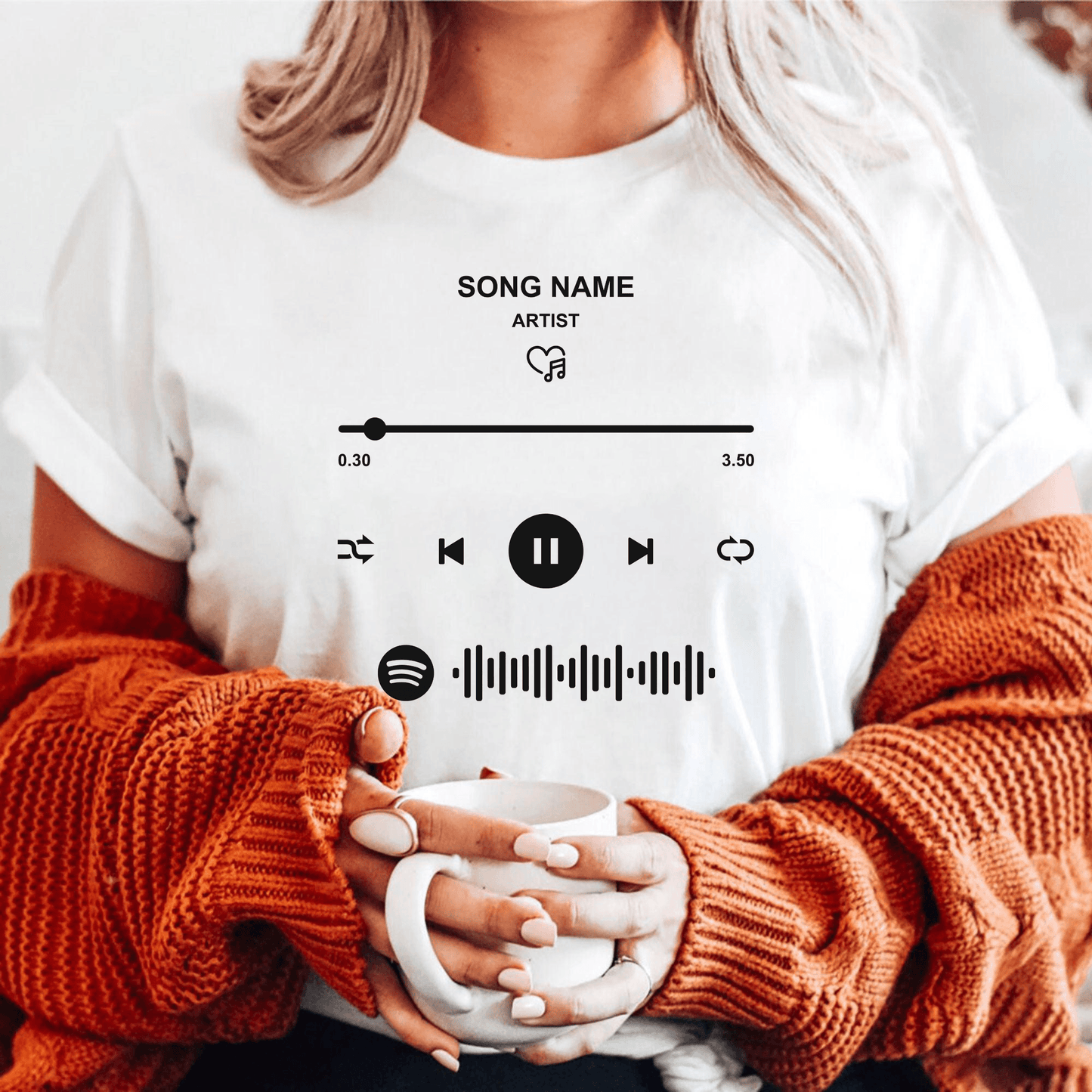Dein Liedcode - Personalisiertes Spotify Sweatshirt - GiftHaus