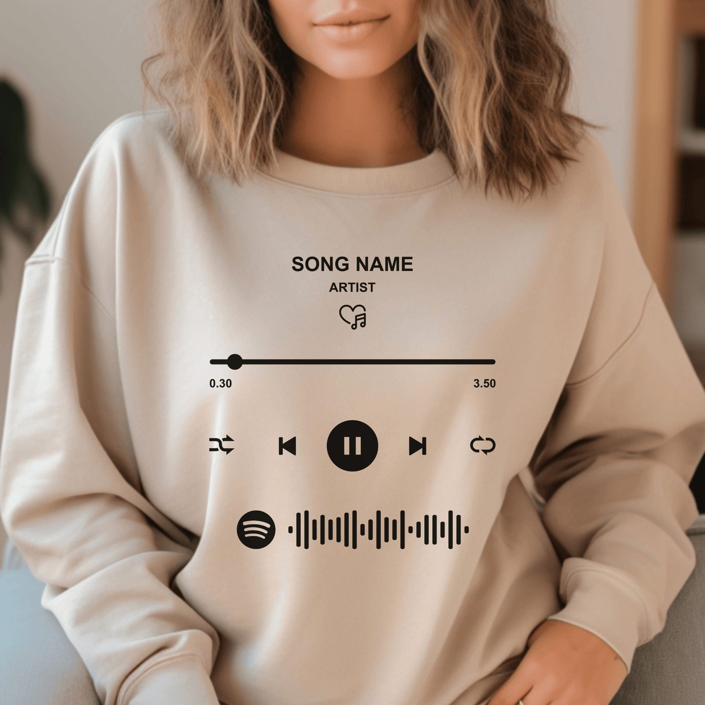 Dein Liedcode - Personalisiertes Spotify Sweatshirt - GiftHaus