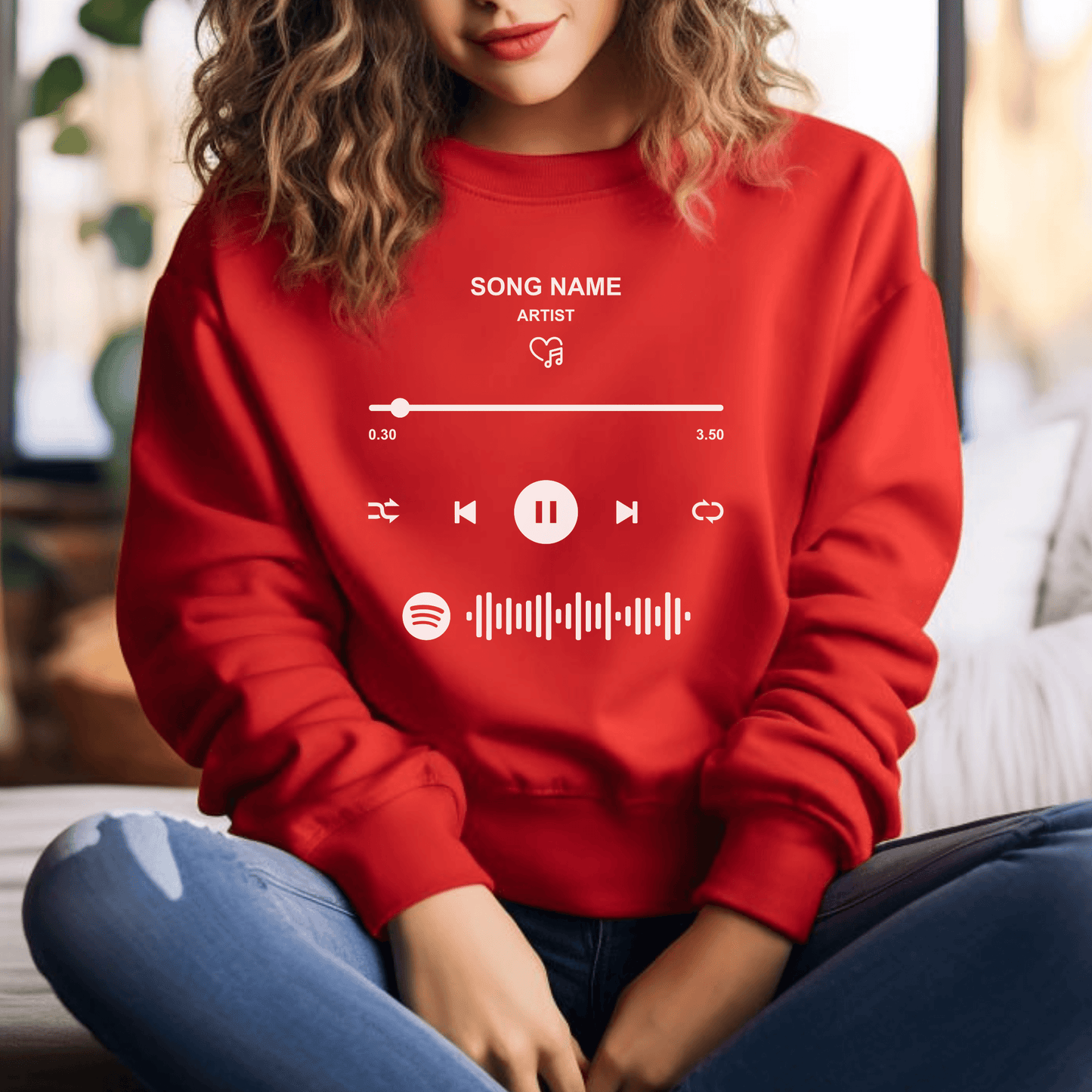 Dein Liedcode - Personalisiertes Spotify Sweatshirt - GiftHaus