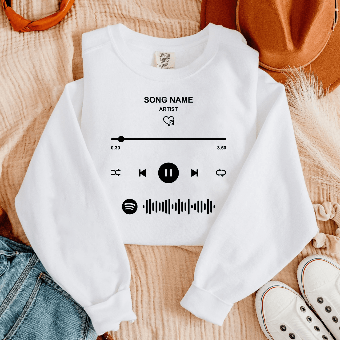Dein Liedcode - Personalisiertes Spotify Sweatshirt - GiftHaus