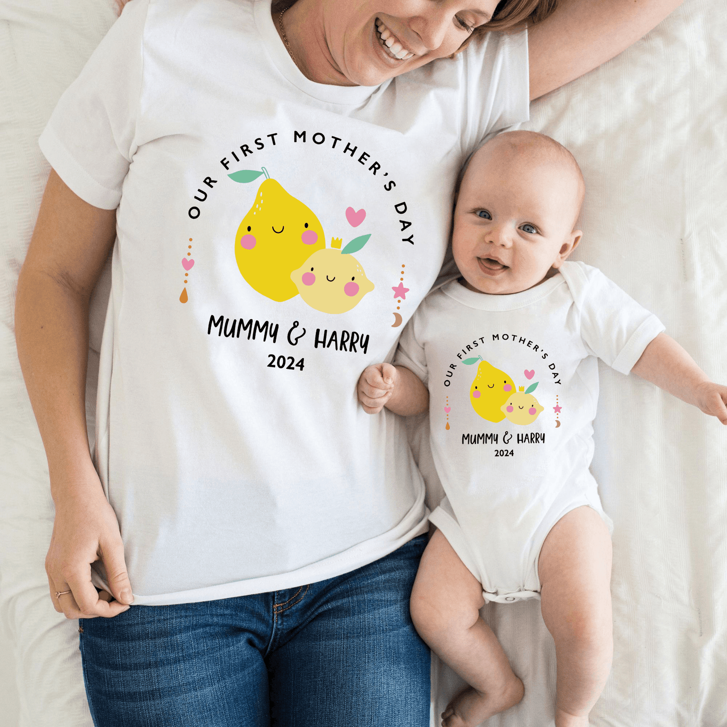 Erster Muttertag - Personalisiertes T-Shirt-Duo für Mutter & Kind - GiftHaus