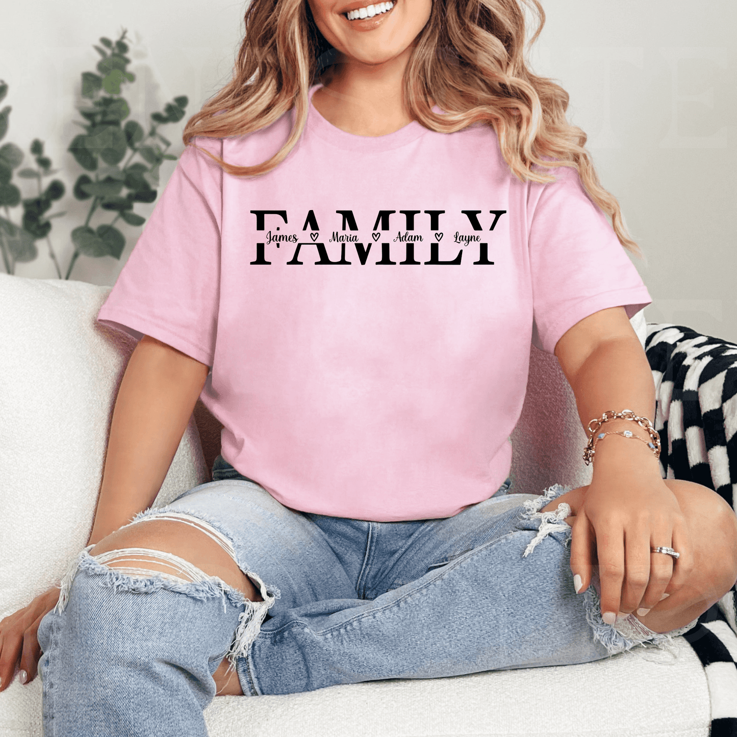 "Familie" Personalisiertes Sweatshirt - Geschenk für Familienmitglieder - GiftHaus