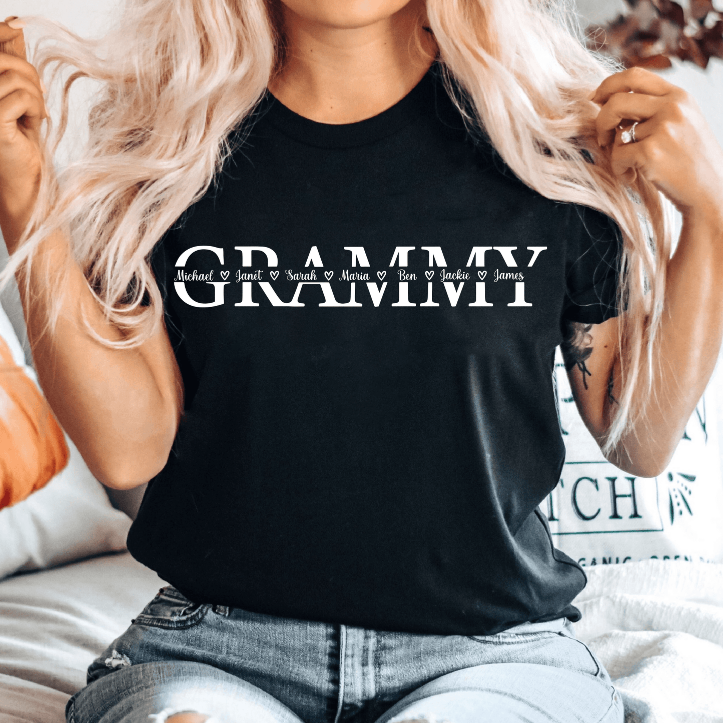 "Grammy" Personalisiertes Sweatshirt - Geschenk für Großmütter - GiftHaus