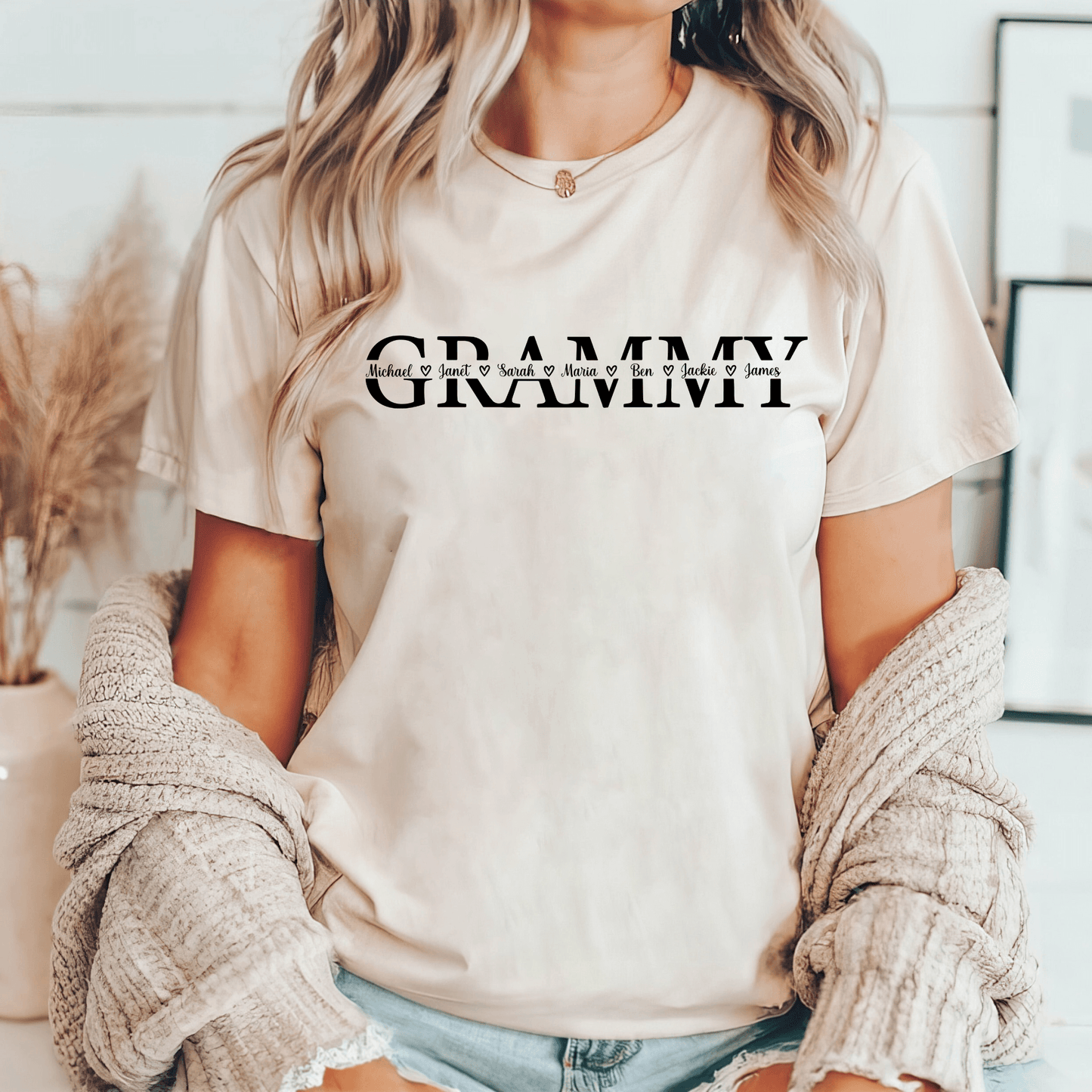 "Grammy" Personalisiertes Sweatshirt - Geschenk für Großmütter - GiftHaus