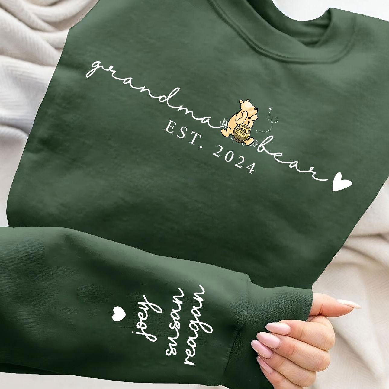 Grandma Bear - Personalisiertes Oma Bär Sweatshirt und Hoodie - GiftHaus