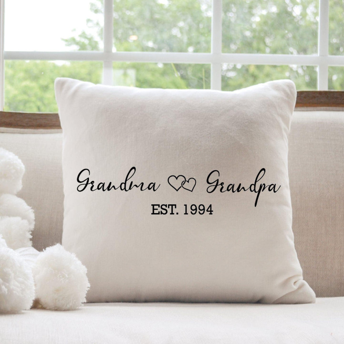 Großelternkissen, personalisiertes Kissen, Familienkissen - GiftHaus