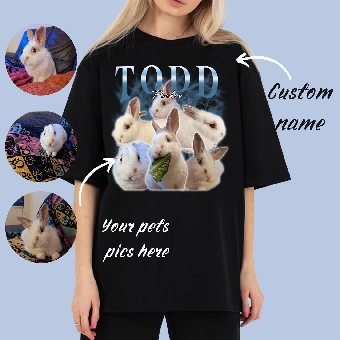 Haustierliebe - Personalisiertes Foto-T-Shirt - GiftHaus