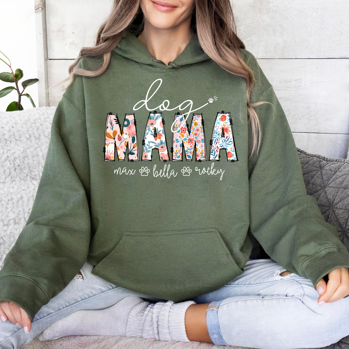 Hunde-Mama Blumenliebe - Personalisierbares Geschenk zum Muttertag