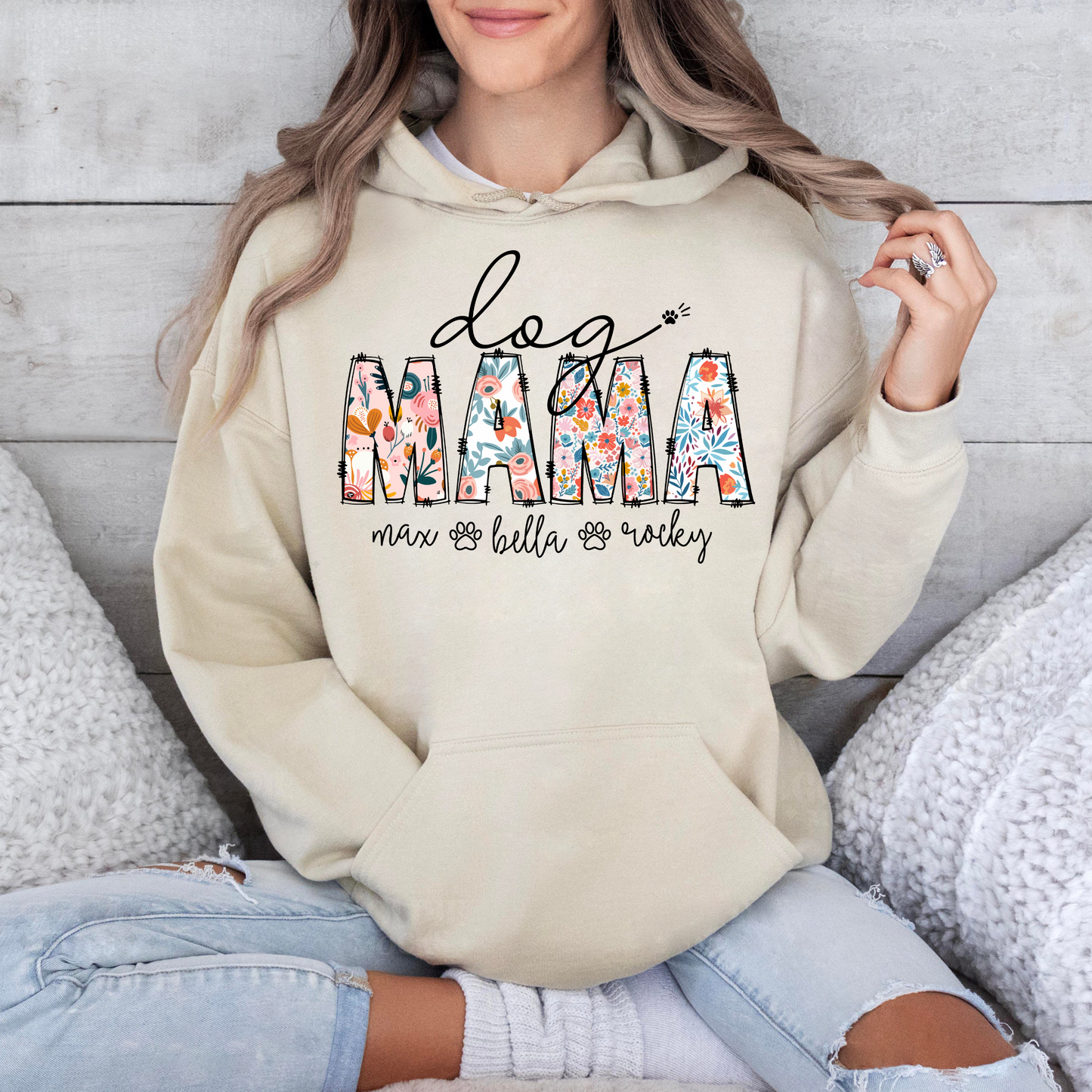 Hunde-Mama Blumenliebe - Personalisierbares Geschenk zum Muttertag