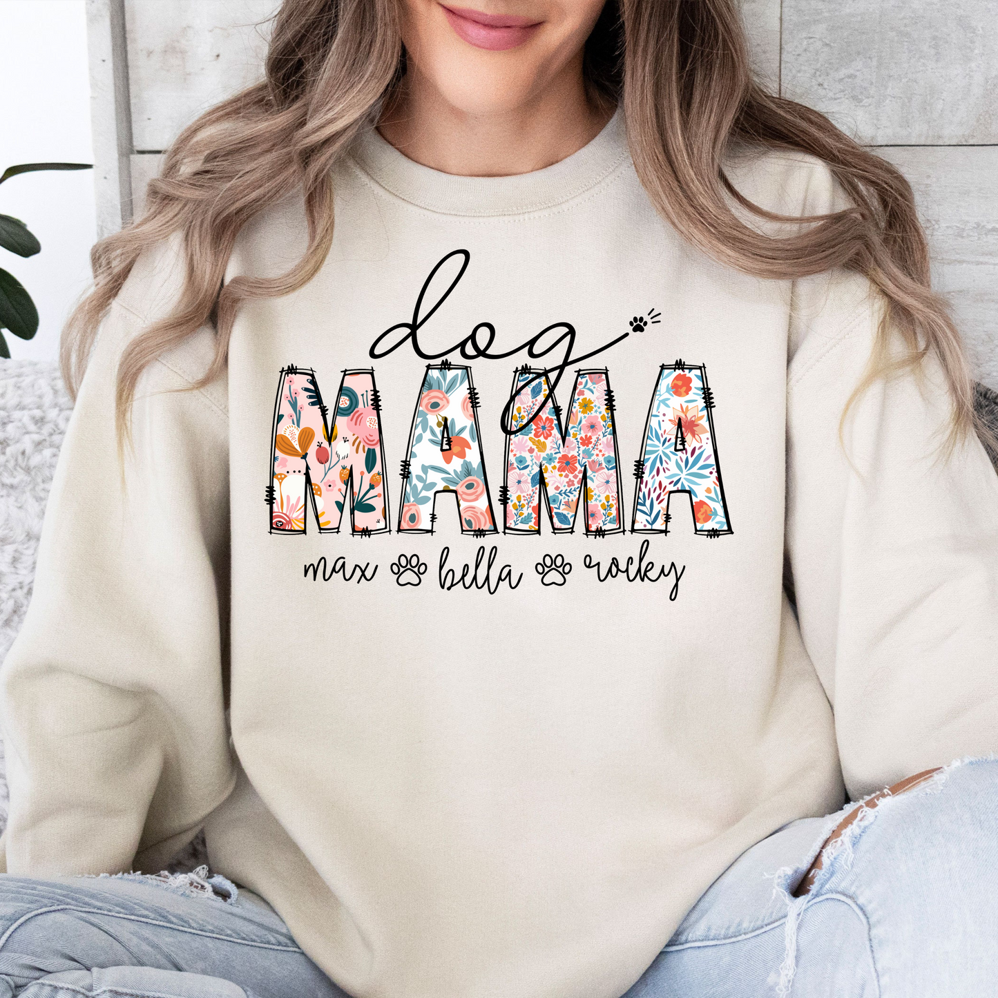 Hunde-Mama Blumenliebe - Personalisierbares Geschenk zum Muttertag