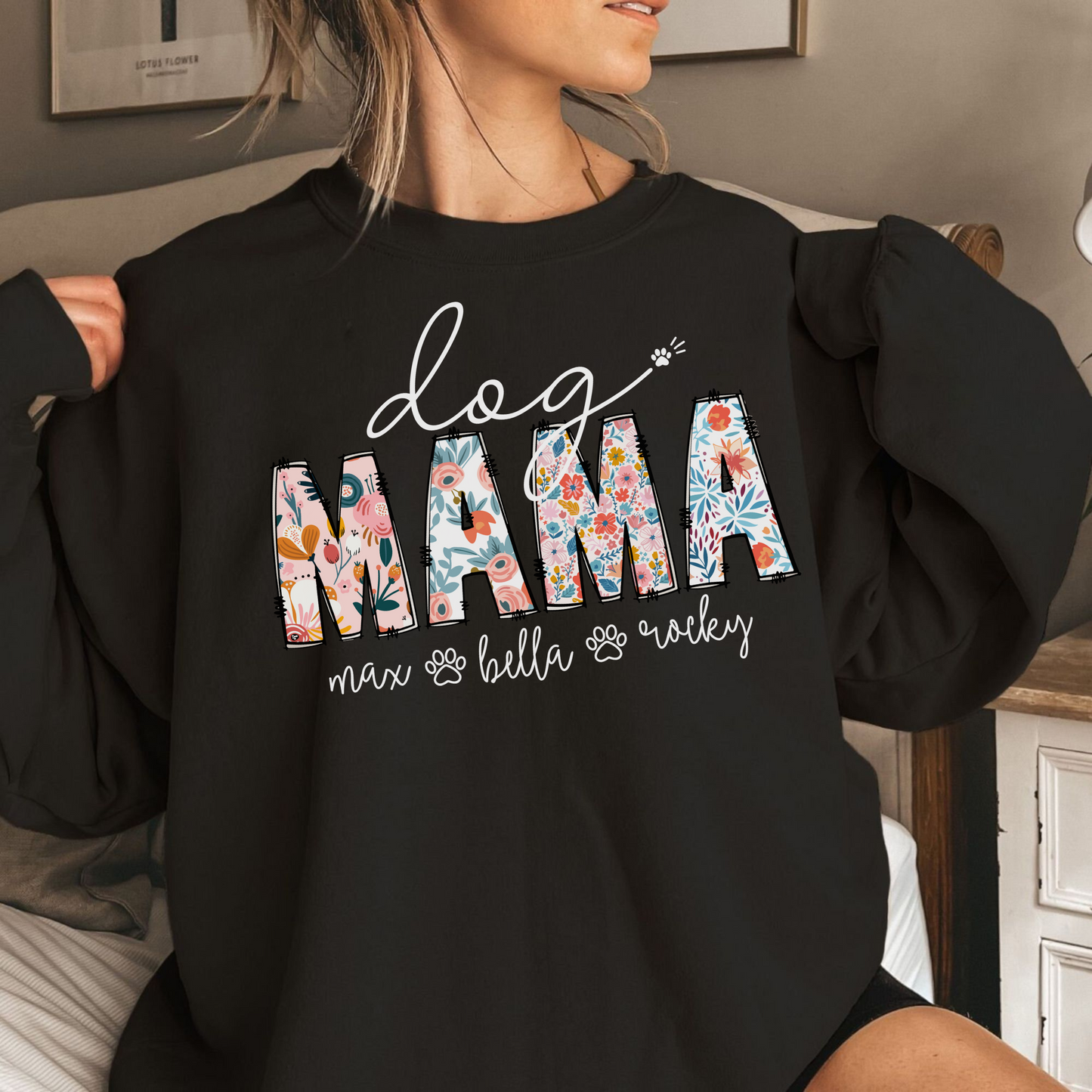 Hunde-Mama Blumenliebe - Personalisierbares Geschenk zum Muttertag