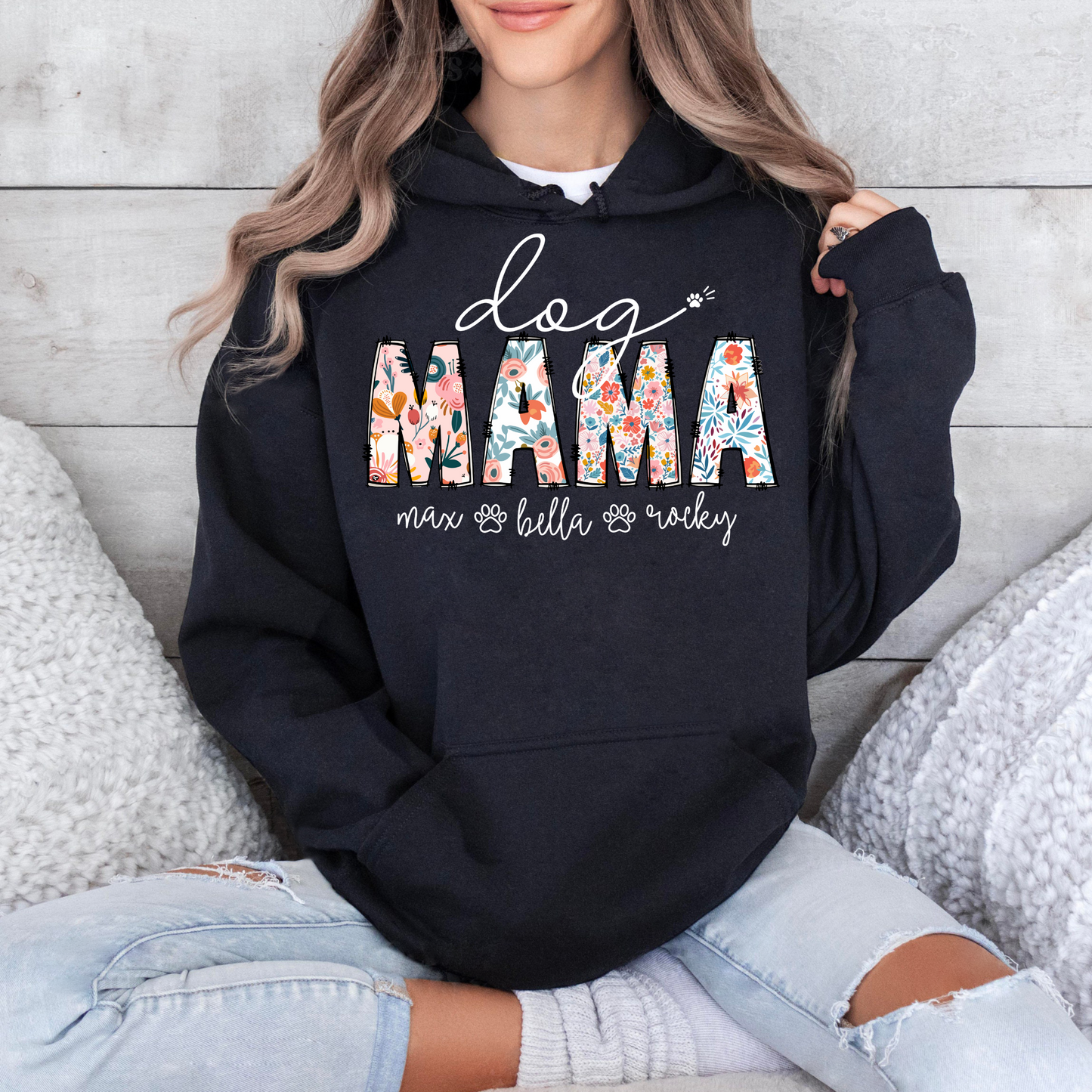 Hunde-Mama Blumenliebe - Personalisierbares Geschenk zum Muttertag